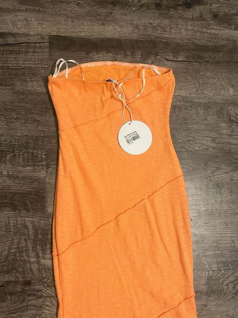 Princess Polly Oscar Midi Dress Orange Size US 6 - Picture 6 of 6